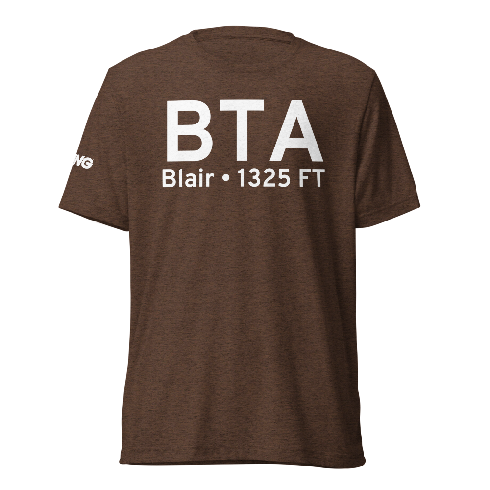 Blair (KBTA) Airport Tri-blend T-Shirt 