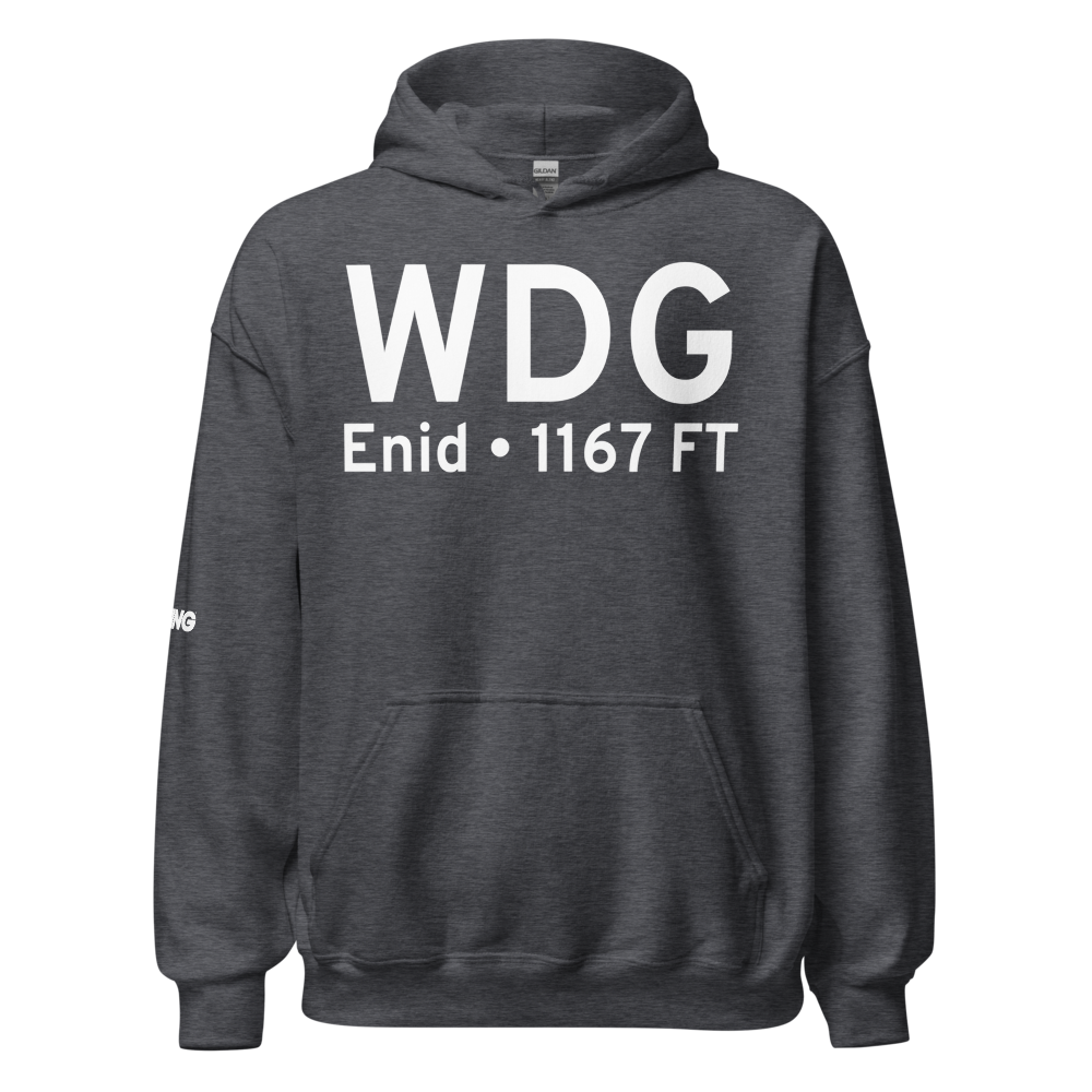 Enid (KWDG) Airport Hoodie Sweatshirt 