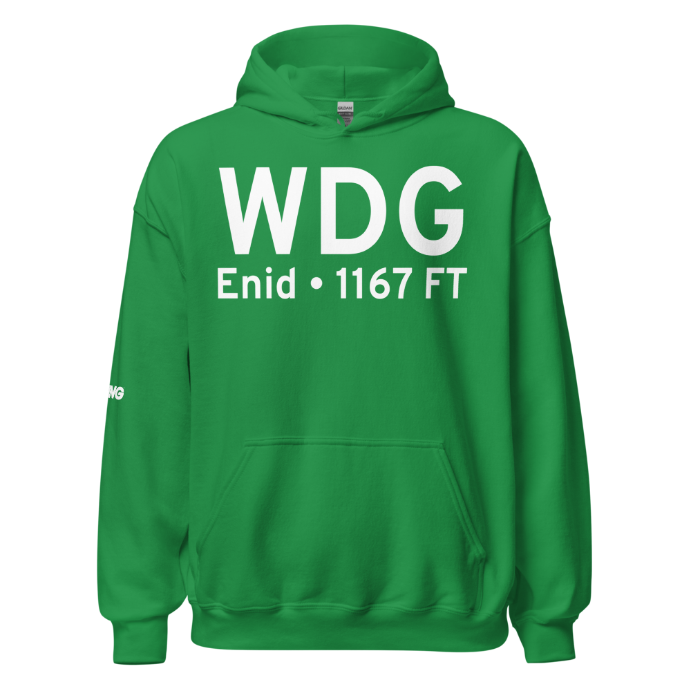 Enid (KWDG) Airport Hoodie Sweatshirt 