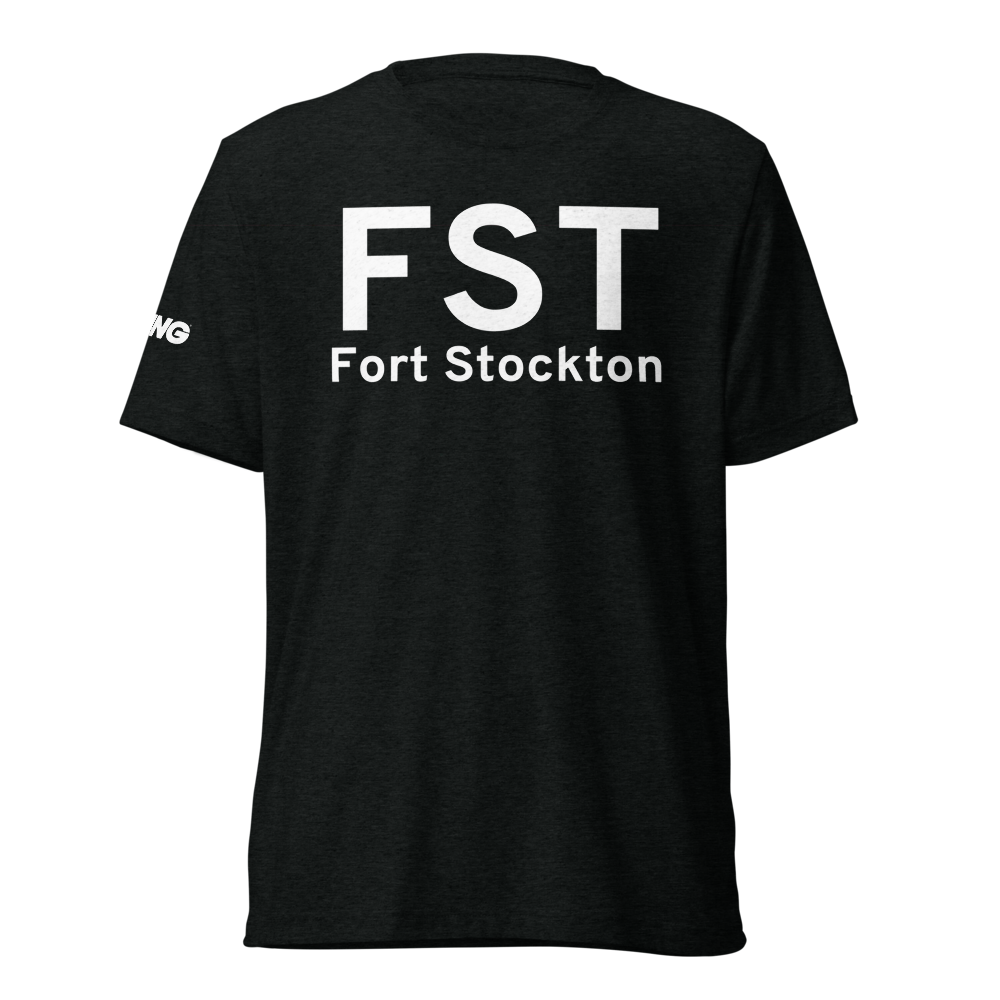 Fort Stockton (KFST) Airport Tri-blend T-Shirt 