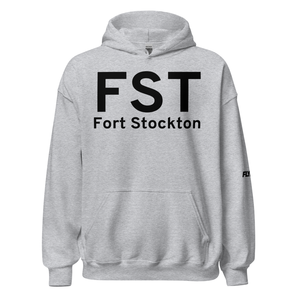 Fort Stockton (KFST) Airport Hoodie Sweatshirt 