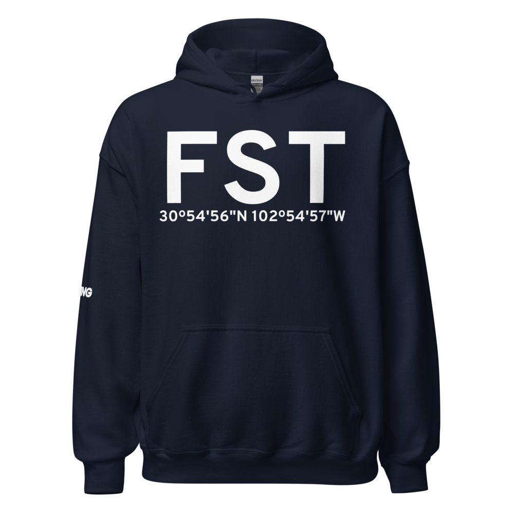 Fort Stockton (KFST) Airport Hoodie Sweatshirt 