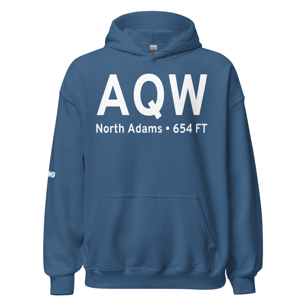North Adams (KAQW) Airport Hoodie Sweatshirt 