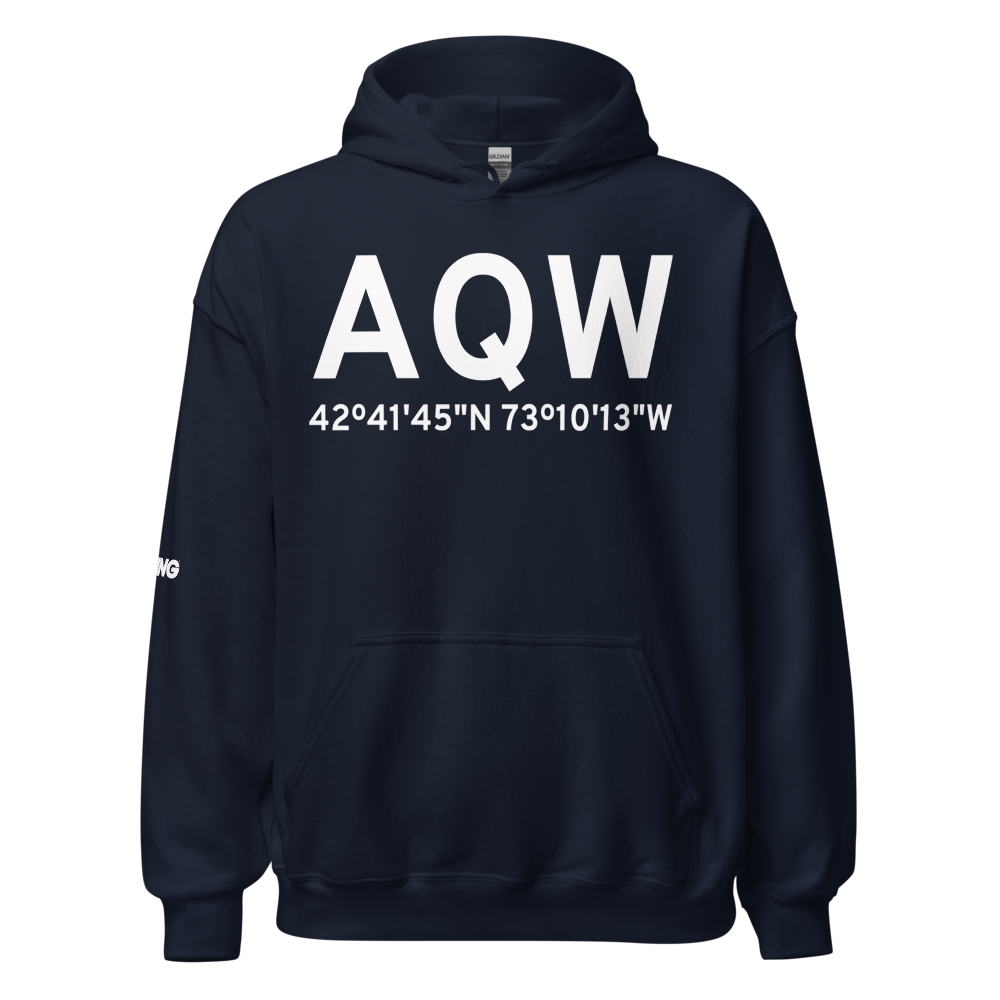 North Adams (KAQW) Airport Hoodie Sweatshirt 