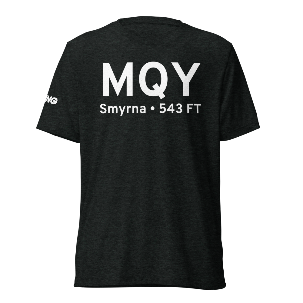 Smyrna (KMQY) Airport Tri-blend T-Shirt 