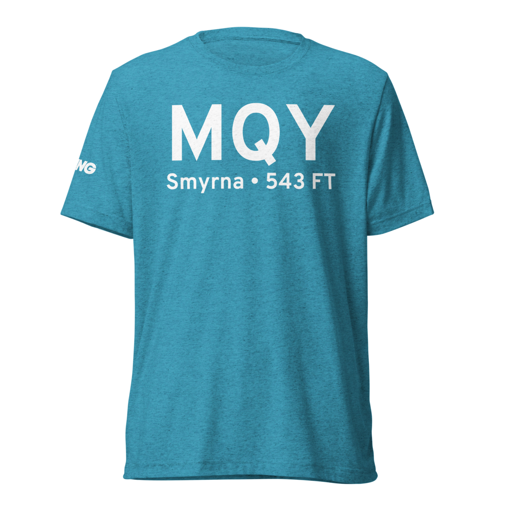 Smyrna (KMQY) Airport Tri-blend T-Shirt 