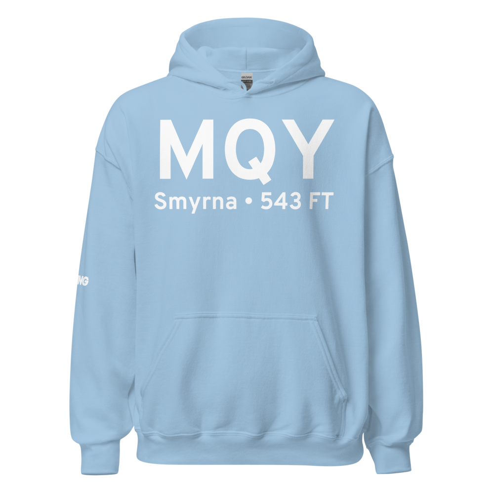 Smyrna (KMQY) Airport Hoodie Sweatshirt 