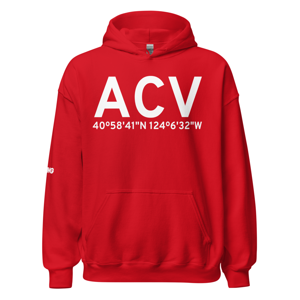 Arcata/Eureka (KACV) Airport Hoodie Sweatshirt 