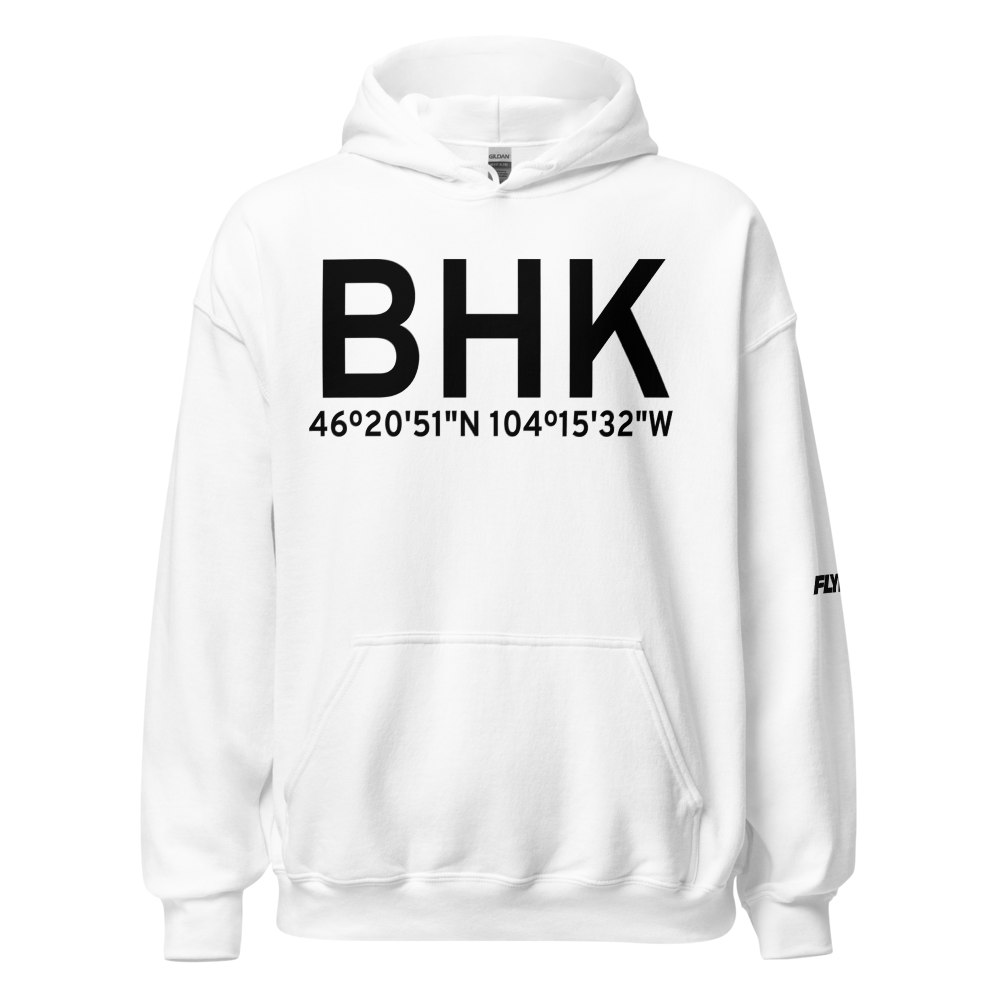 Baker (KBHK) Airport Hoodie Sweatshirt 