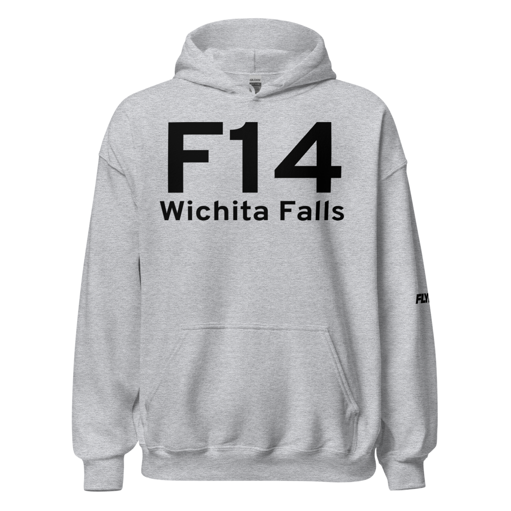 Wichita Falls (KF14) Airport Hoodie Sweatshirt 