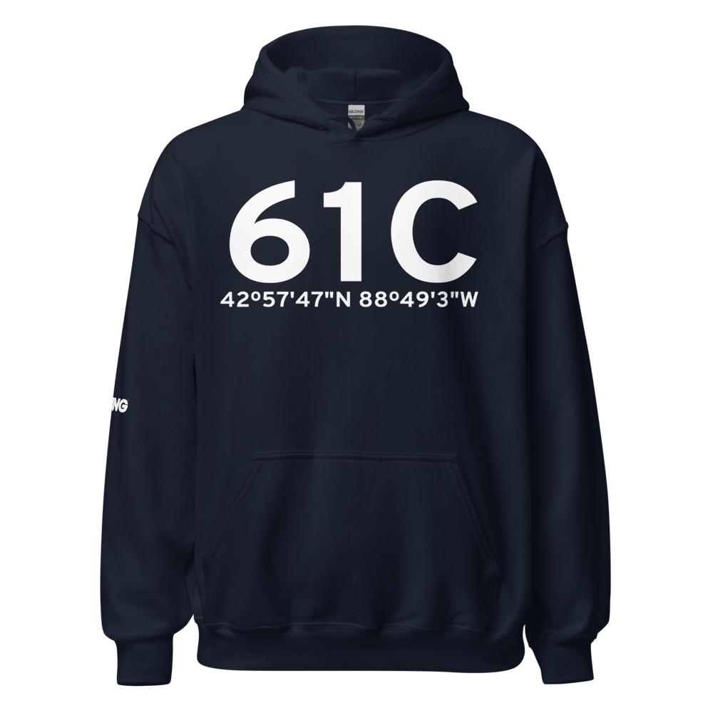 Fort Atkinson (K61C) Airport Hoodie Sweatshirt 