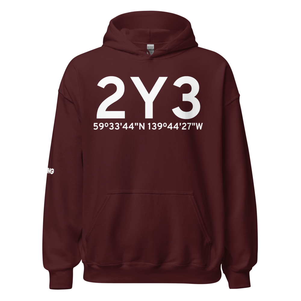 Yakutat (2Y3) Airport Hoodie Sweatshirt 