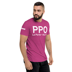 La Porte (KPPO) Airport Tri-blend T-Shirt