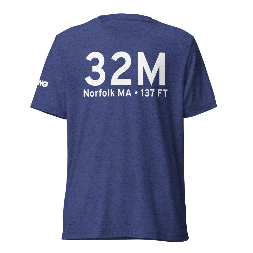 Norfolk MA (US-32M) Airport Tri-blend T-Shirt 