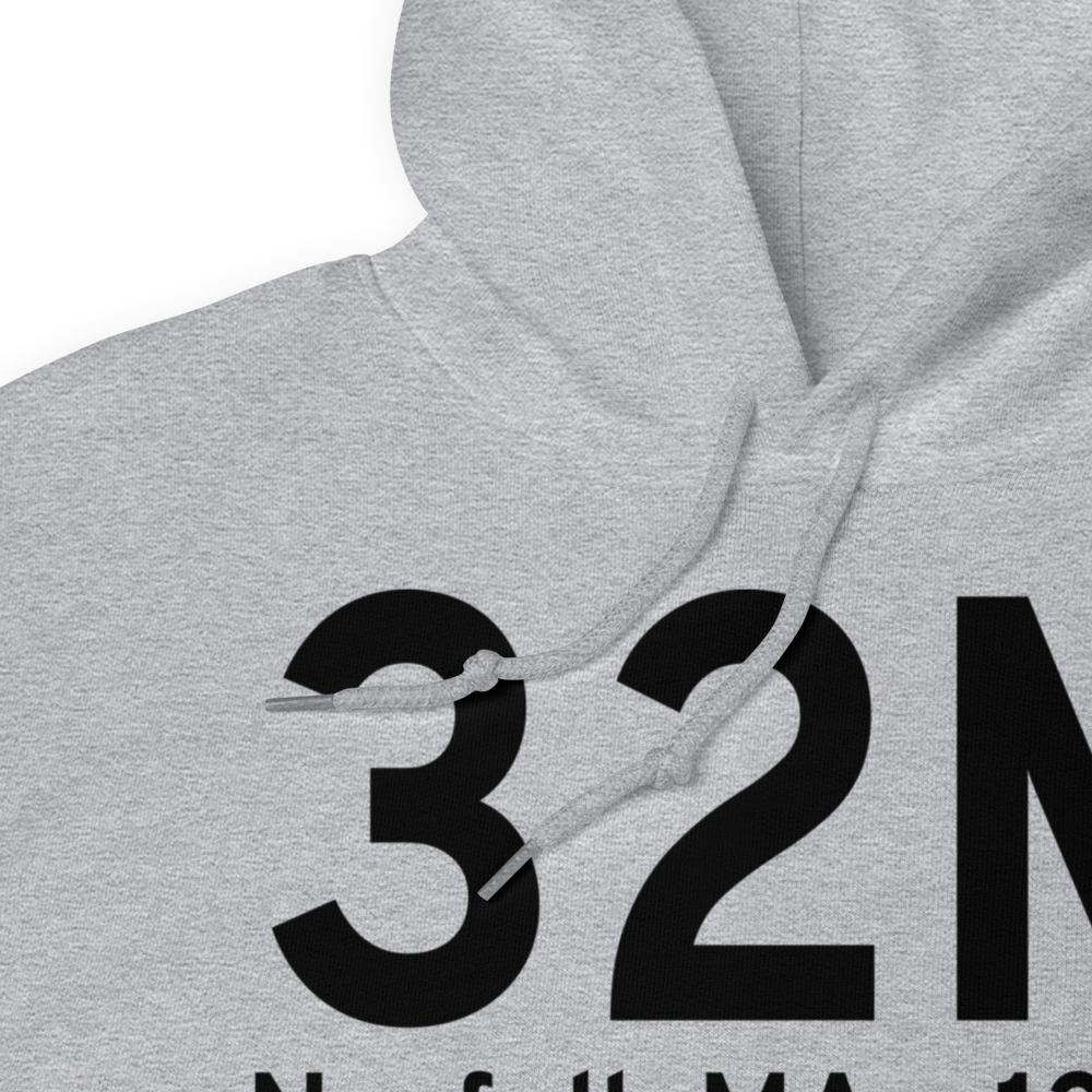 Norfolk MA (US-32M) Airport Hoodie Sweatshirt 