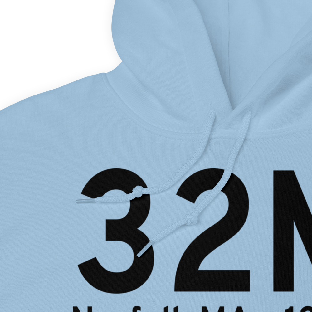Norfolk MA (US-32M) Airport Hoodie Sweatshirt 