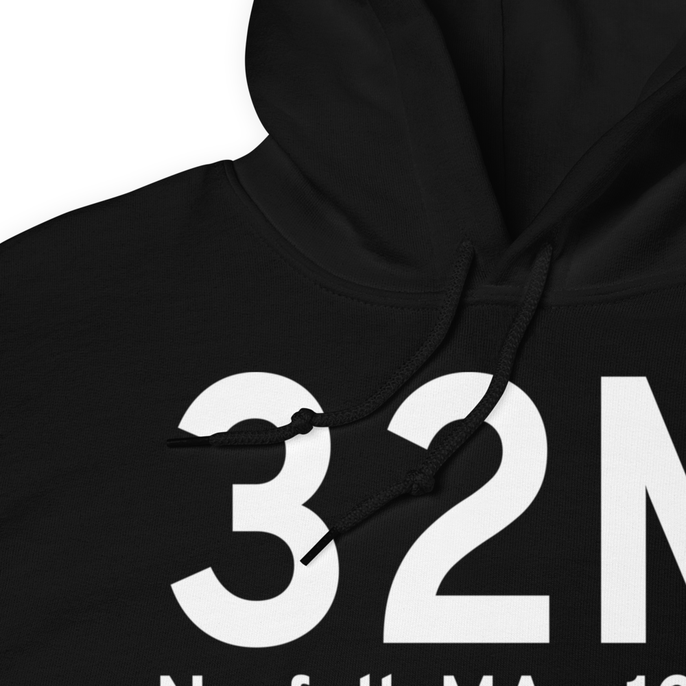 Norfolk MA (US-32M) Airport Hoodie Sweatshirt 