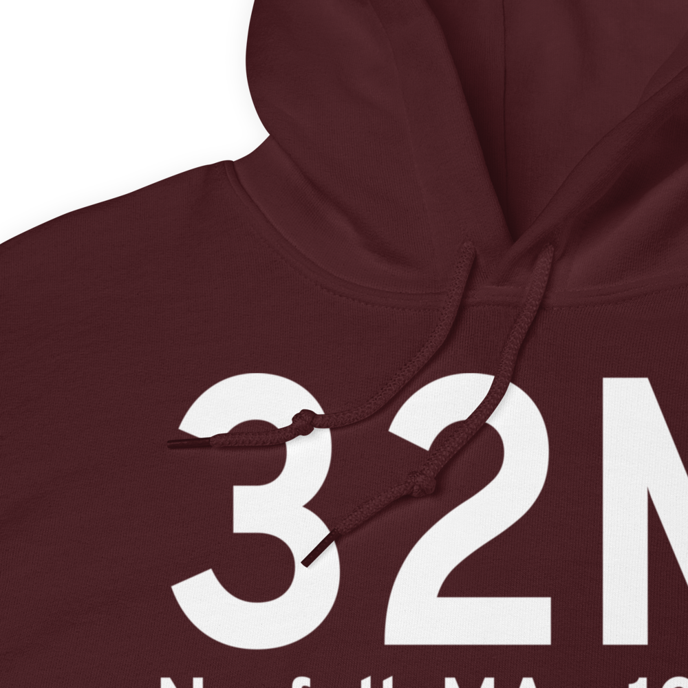 Norfolk MA (US-32M) Airport Hoodie Sweatshirt 