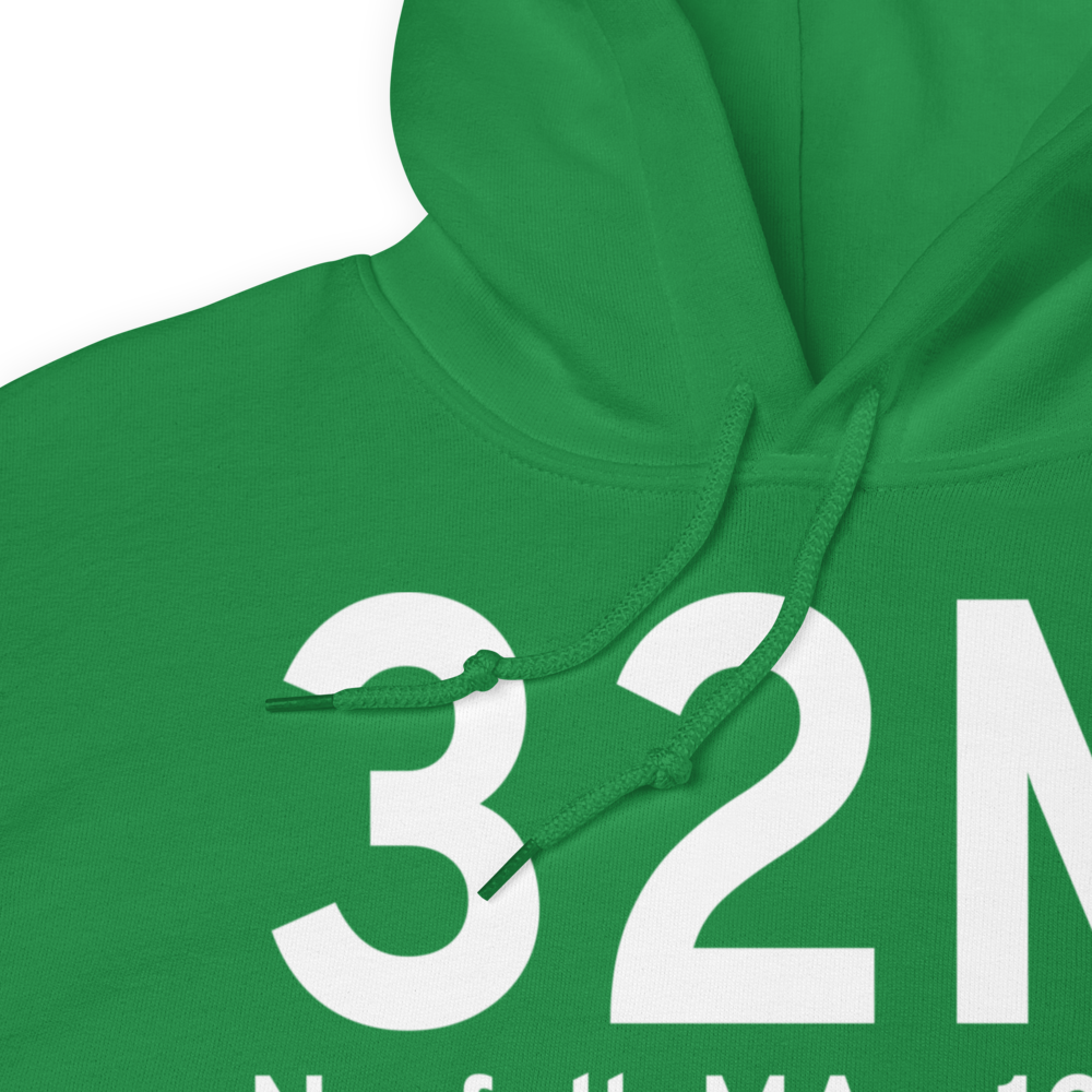 Norfolk MA (US-32M) Airport Hoodie Sweatshirt 