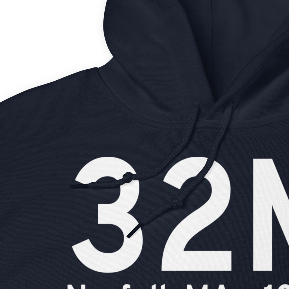 Norfolk MA (US-32M) Airport Hoodie Sweatshirt 