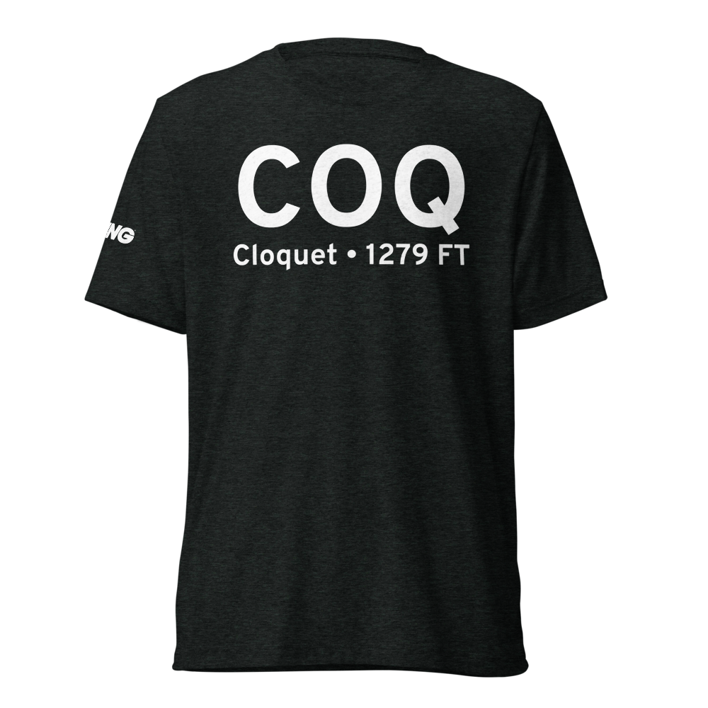 Cloquet (KCOQ) Airport Tri-blend T-Shirt 