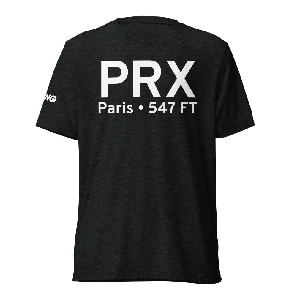 Paris (KPRX) Airport Tri-blend T-Shirt 
