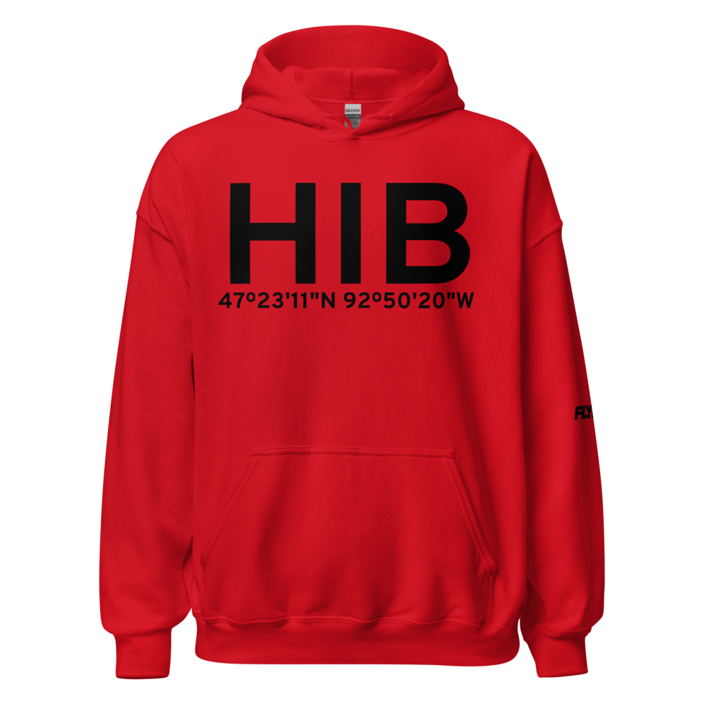 Hibbing (KHIB) Airport Hoodie Sweatshirt 
