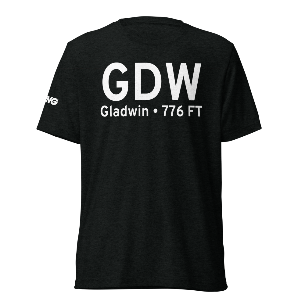 Gladwin (KGDW) Airport Tri-blend T-Shirt 
