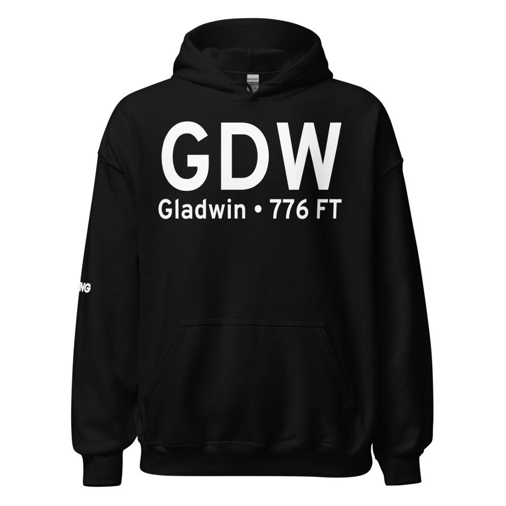 Gladwin (KGDW) Airport Hoodie Sweatshirt 