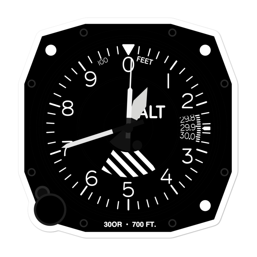 Bero Field (30OR) Altimeter Stickers 