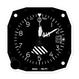 W. M. Thomas Pad Heliport (36AA) Altimeter Stickers