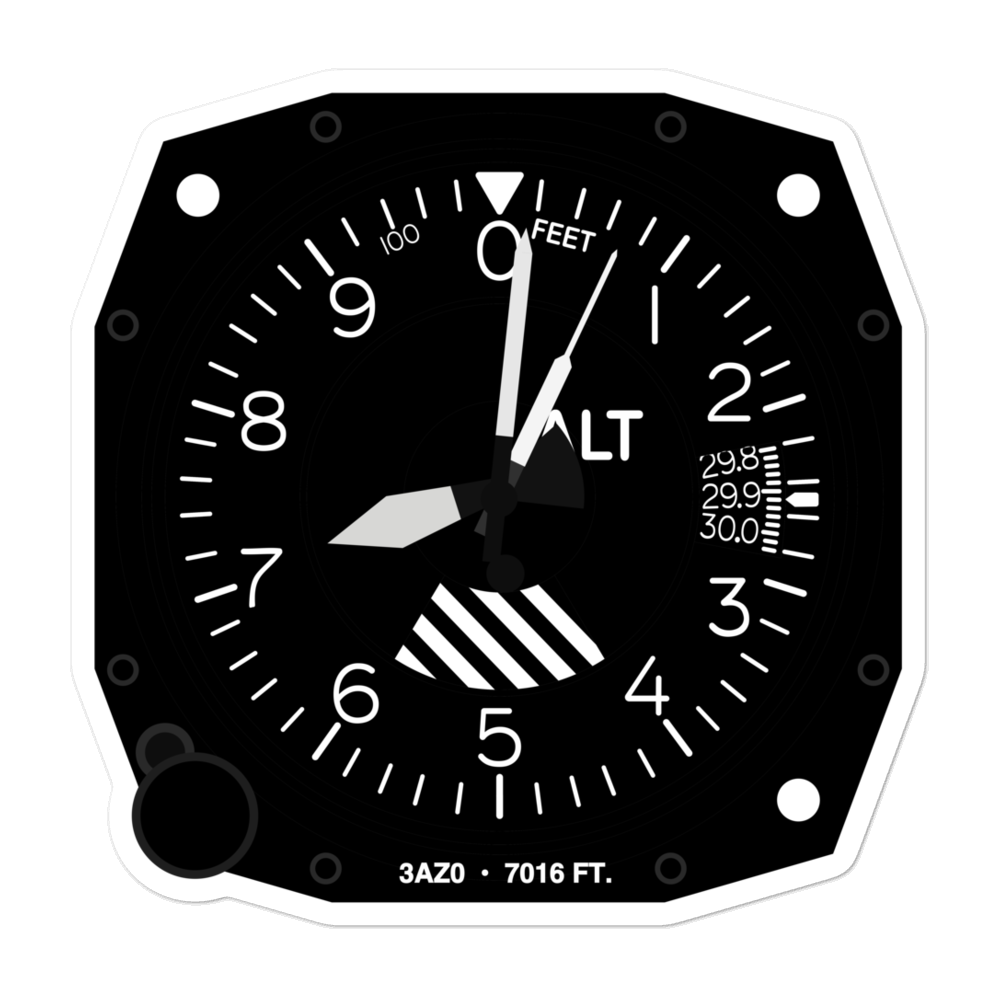Flagstaff Medical Center East No. 2 Heliport (3AZ0) Altimeter Stickers 
