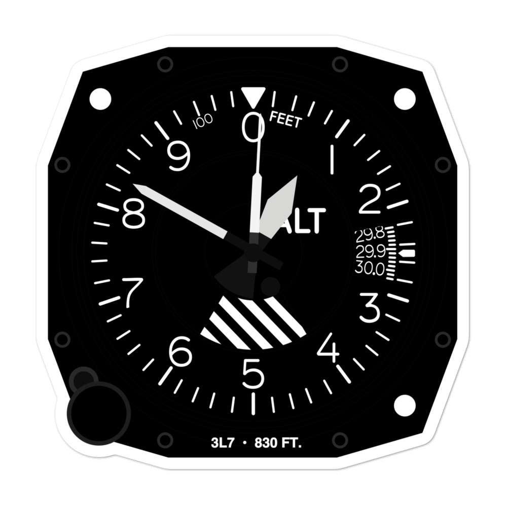 Flying M Ranch Airport (3L7) Altimeter Stickers 