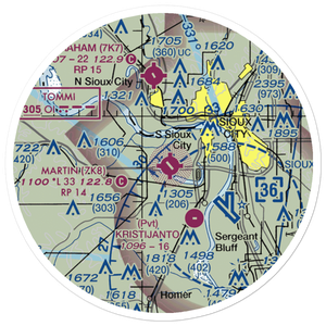 Martin Field (7K8) VFR Sectional Sticker (20 mile)