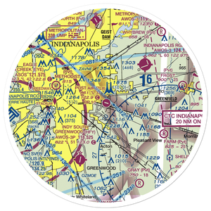 Post-Air Airport (7L8) VFR Sectional Sticker (30 mile)