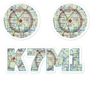 Mc Gehee Municipal Airport (7M1) VFR Sectional Sticker Pack