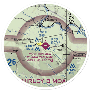Mountain View Wilcox Memorial Field (7M2) VFR Sectional Sticker (20 mile)
