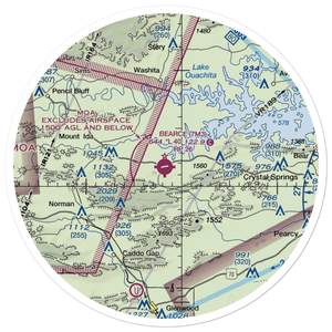 Bearce Airport (7M3) VFR Sectional Sticker (30 mile)