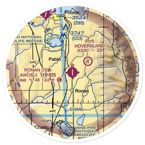 Ronan Airport (7S0) VFR Sectional Sticker (20 mile)