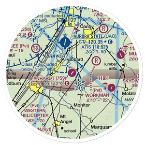 Lenhardt Airpark (7S9) VFR Sectional Sticker (20 mile)