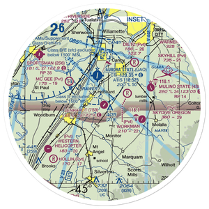 Lenhardt Airpark (7S9) VFR Sectional Sticker (30 mile)