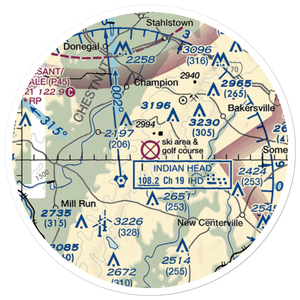 Seven Springs Airport (7SP) VFR Sectional Sticker (20 mile)