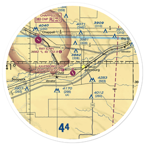 Julesburg Municipal Airport (7V8) VFR Sectional Sticker (30 mile)
