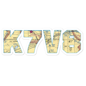 Julesburg Municipal Airport (7V8) VFR Sectional Sticker