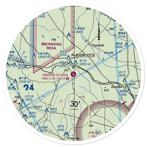 Marion County Airport (82A) VFR Sectional Sticker (30 mile)