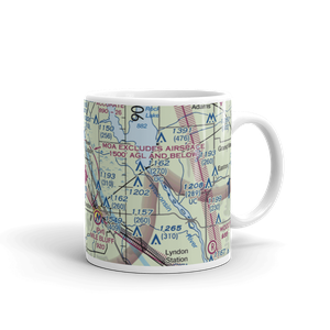 Mauston New Lisbon Union Airport (82C) VFR Sectional  Mug