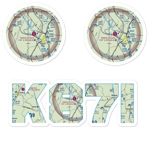 Yazoo County Airport (87I) VFR Sectional Sticker Pack