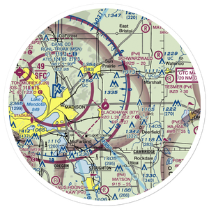 Blackhawk Airfield (87Y) VFR Sectional Sticker (30 mile)