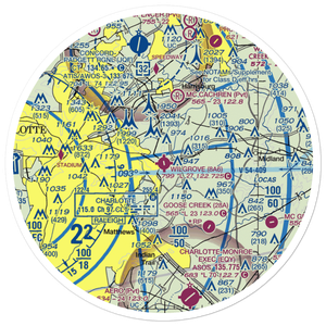 Wilgrove Air Park (8A6) VFR Sectional Sticker (30 mile)