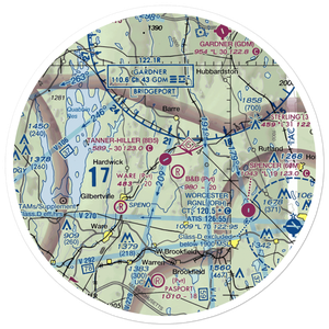 Tanner Hiller Airport (8B5) VFR Sectional Sticker (30 mile)